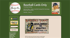 Desktop Screenshot of baseballcardsonly.net